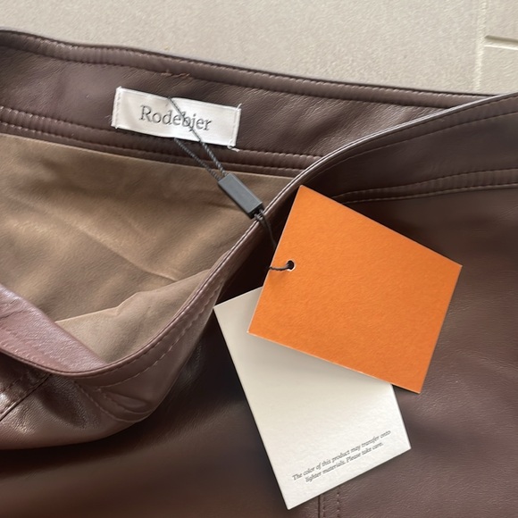 Rodebjer Forli faux leather midi skirt NWT - Picture 8 of 16